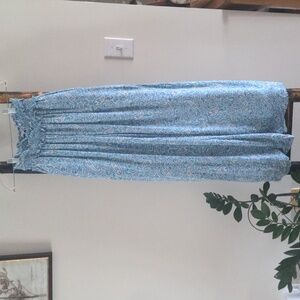 Patrons of Peace Light Blue Floral pants XS 2-4